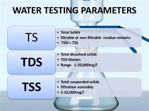 gravimetric method for tss|tss range for drinking water.